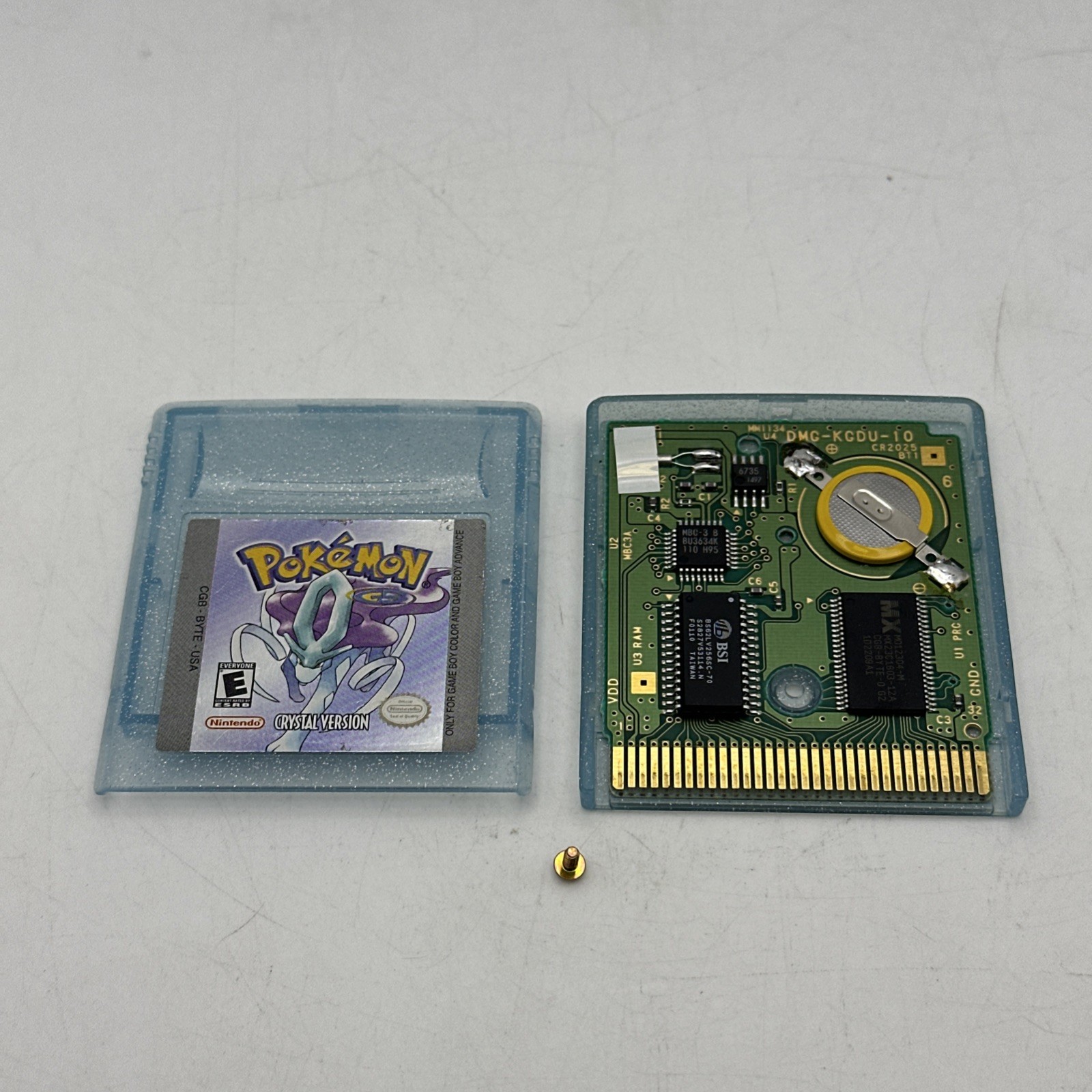 Pokemon Crystal Version Authentic Nintendo Gameboy, Tested Working – NEW BATTERY