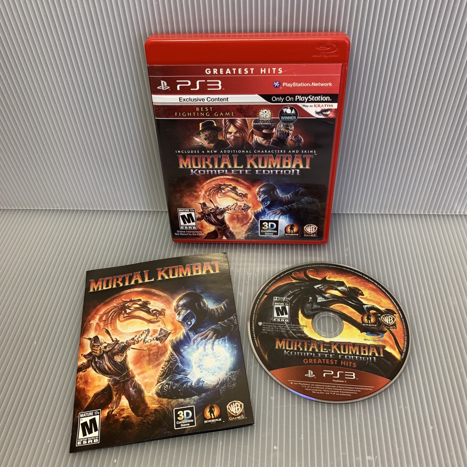Mortal Kombat: Komplete Edition (Sony PlayStation 3 PS3 Game) Complete w/ Manual