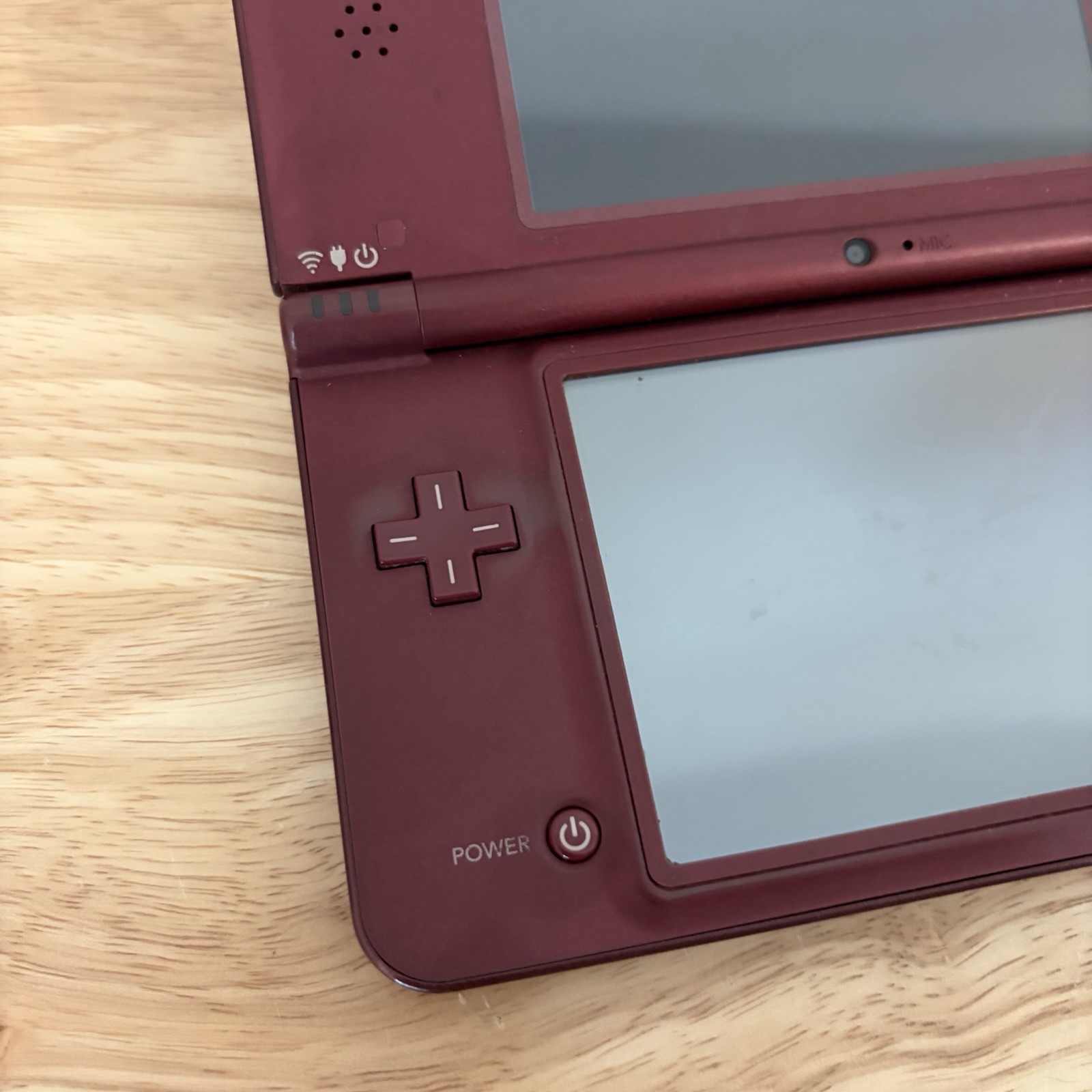 Nintendo DSi XL Console Red Burgundy Working – Dark Top Screen Edges See Photos