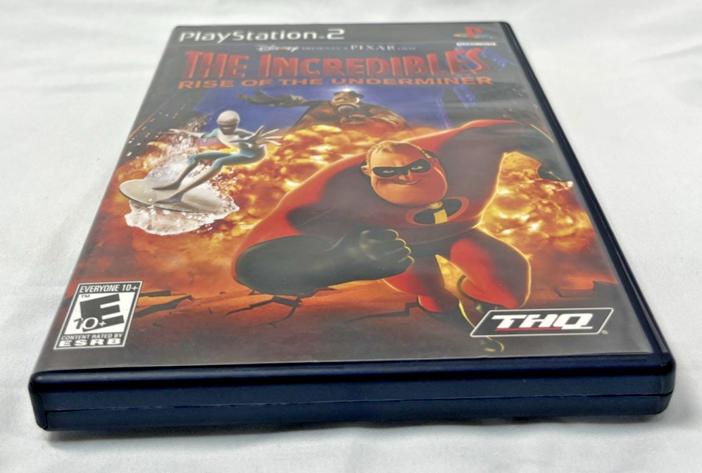Incredibles: Rise of the Underminer (Sony PlayStation 2, 2005) Excellent
