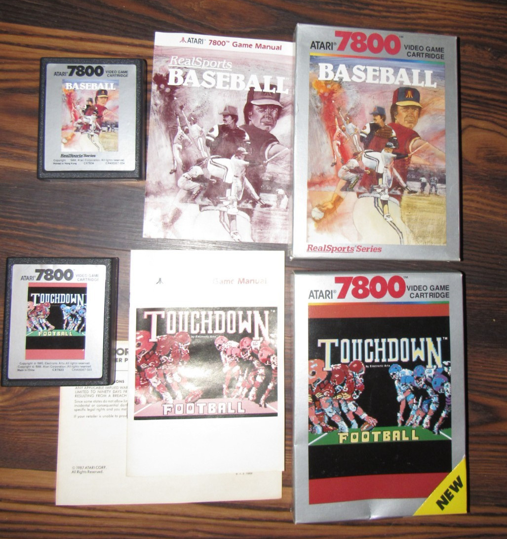 Atari 7800 Video Game Console with 16 CIB games MS Pac Man Donkey Kong JR Galaga