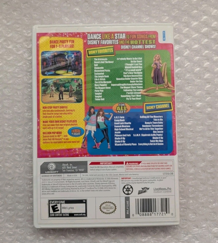Wii Just Dance Disney Party Read Description Video Game
