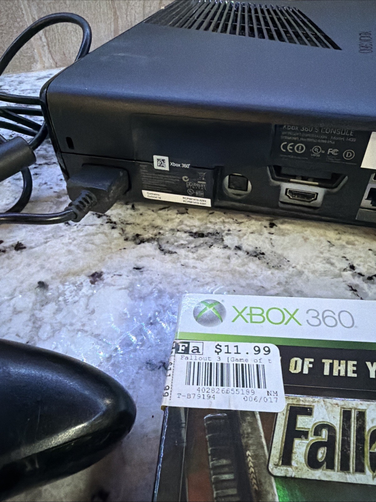 Microsoft Xbox 360 Console Bundle 2 Games Dead Island Fallout 3 Tested And Works