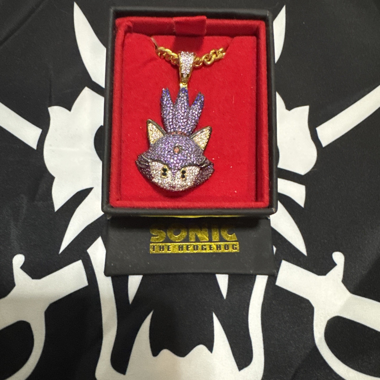 Sonic The Hedgehog King Ice Chain Necklaces Tails, Knuckles, Amy, And Blaze