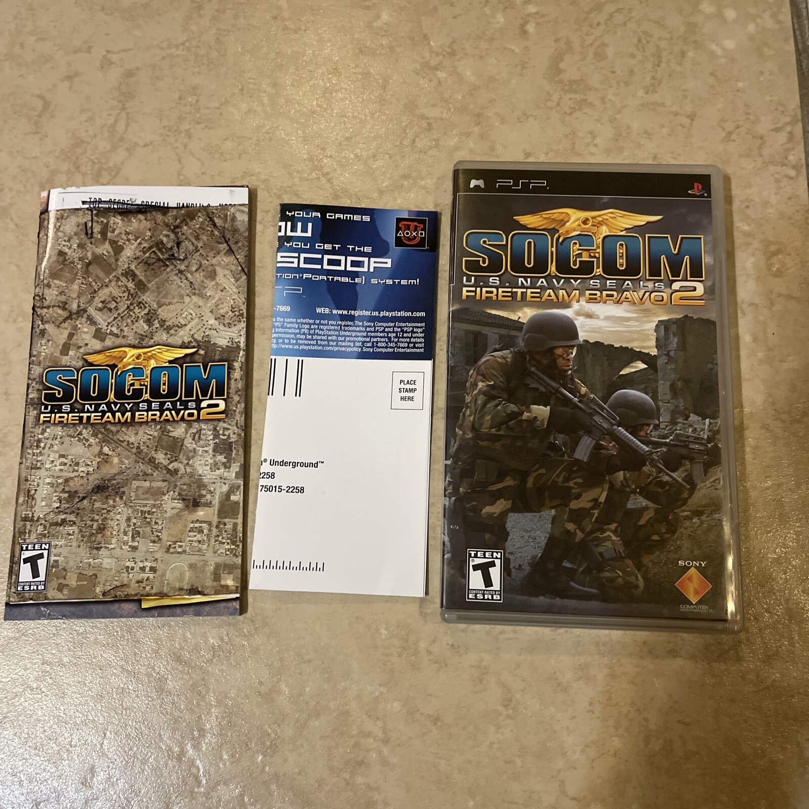 Socom Fireteam Bravo 2 GH (Sony PSP Playstation Portable) Complete CIB Tested!