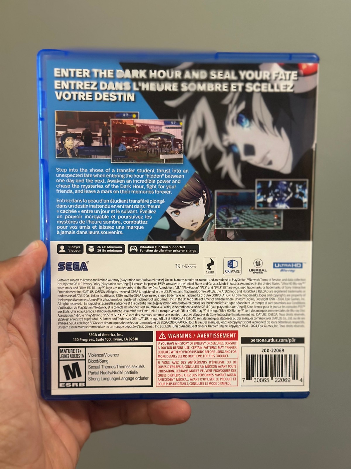 Persona 3 Reload – Playstation 5