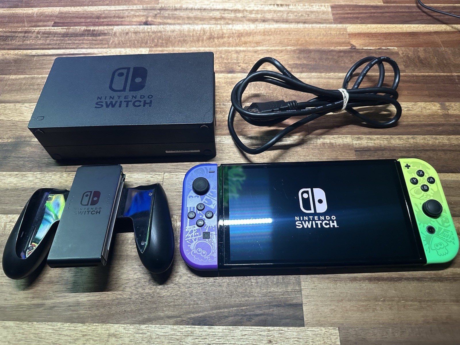 Nintendo Switch OLED Splatoon 3 Special Edition Console Tested Fast Free Ship