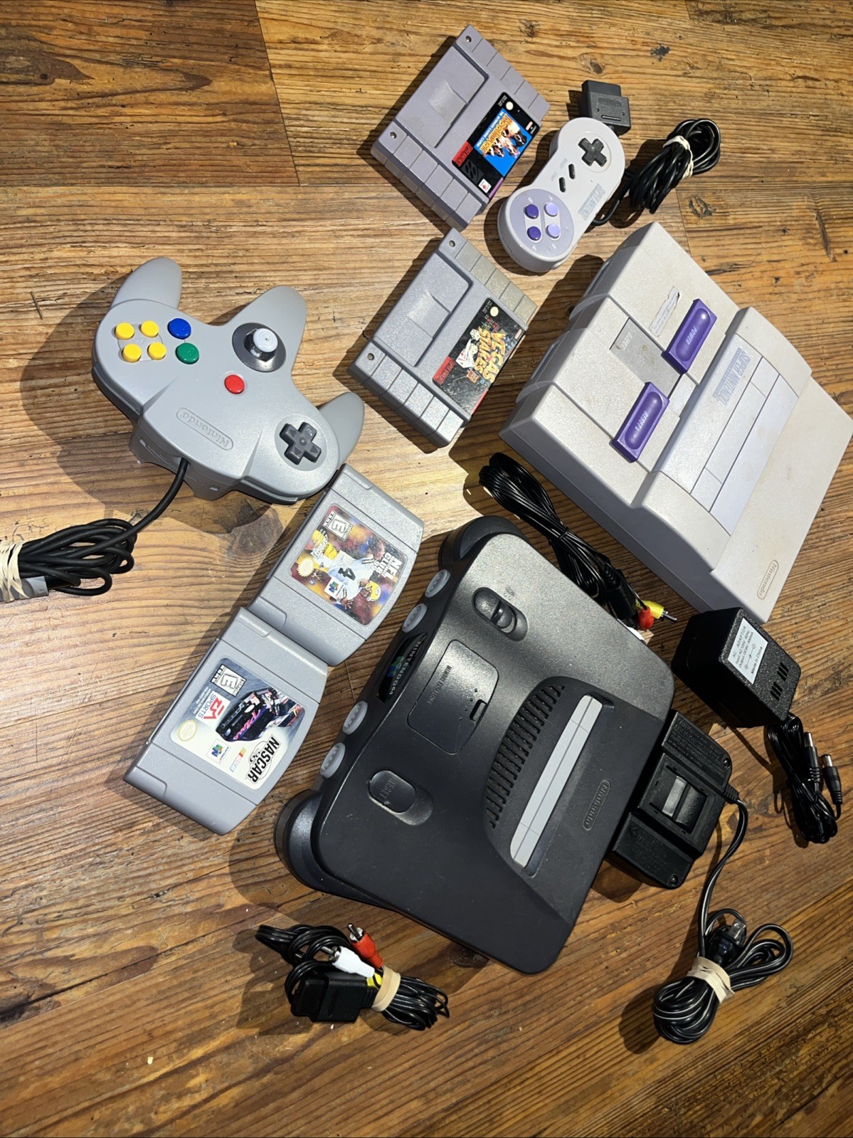 Super Nintendo SNES + N64 Nintendo 64 Bundles – Both Tested And Working