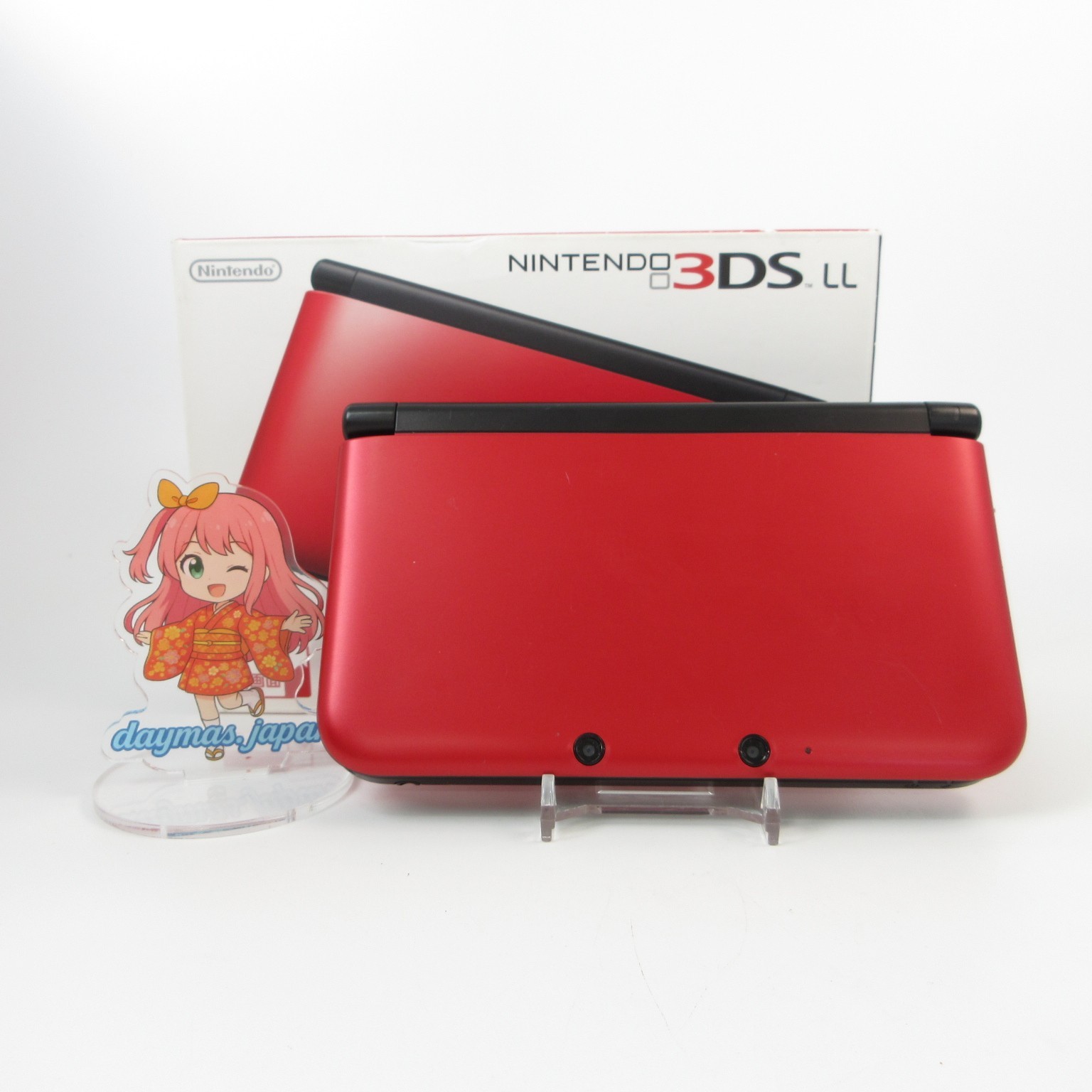 【Excellent】Nintendo 3DS LL XL Red x Black Console Japanese Edition #DEN0427/02