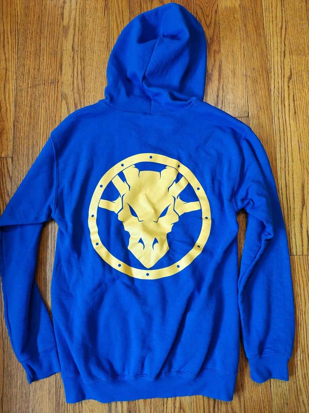 RuneScape Runefest OSRS Hoodie Event Staff Item Dragonslayer Size Small Blue