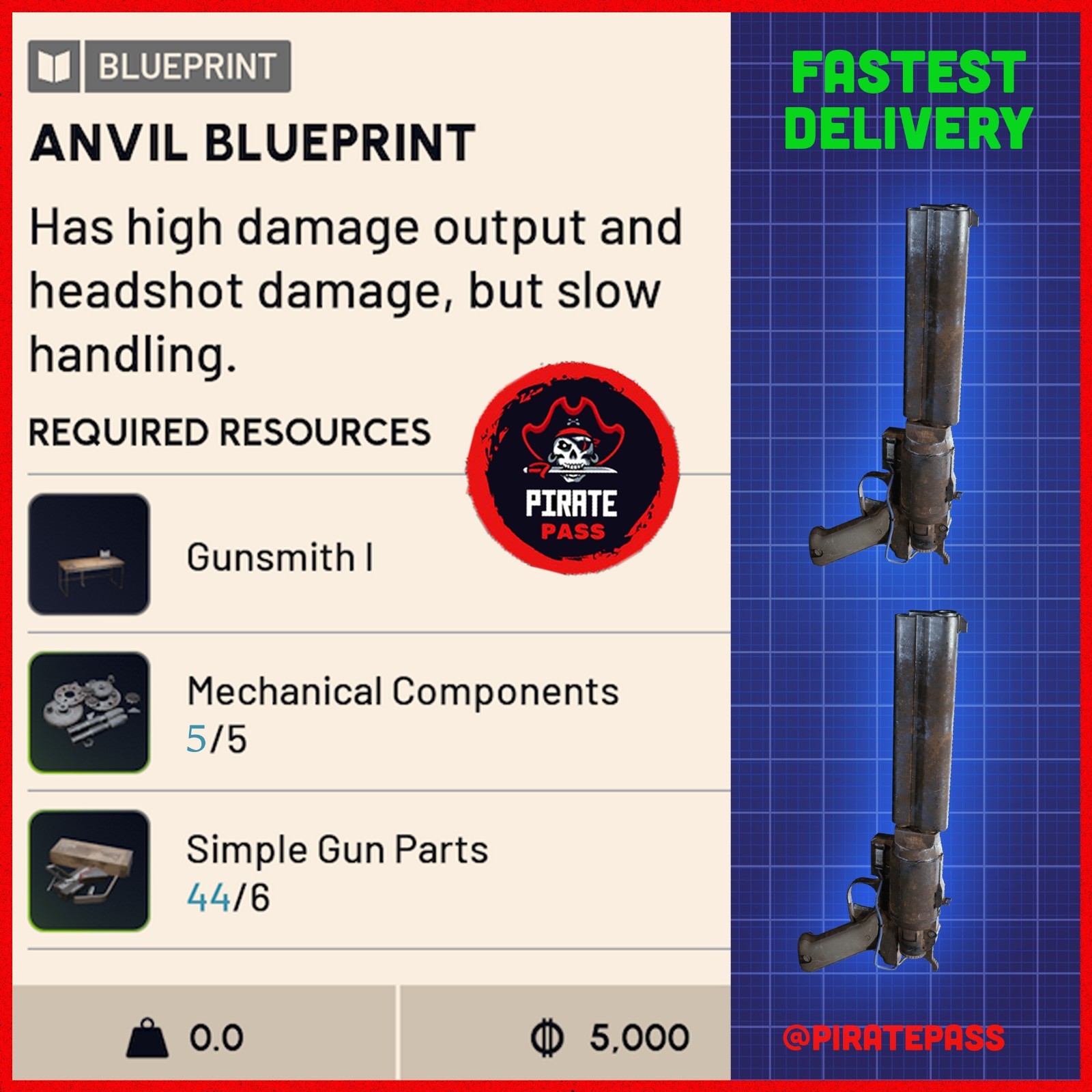 🎮 ARC RAIDERS – ANVIL BLUEPRINT – ALL PLATFORMS