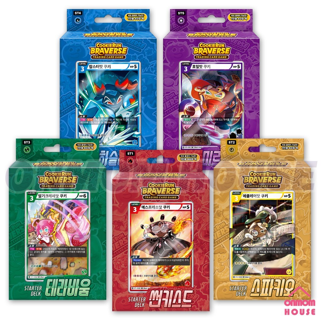 NEW Cookie Run Kingdom Card Collection, CookieRun Braverse TCG Starter Deck 3