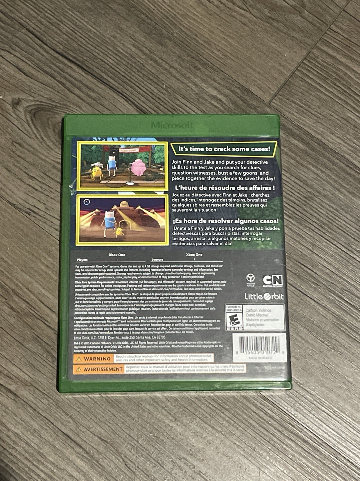 Little Orbit Adventure Time: Finn & Jake Investigations Xbox One E10+ NTSC-U/C
