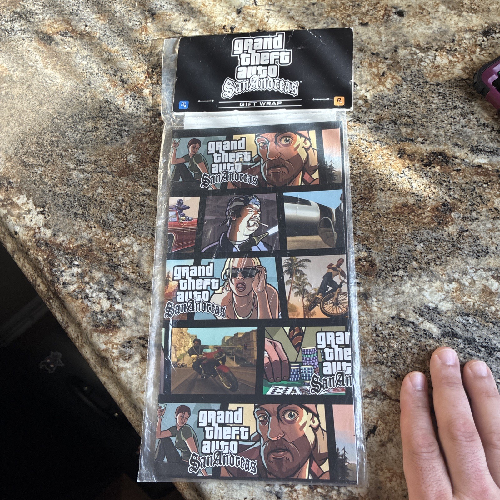 Grand Theft Auto – GTA – San Andreas – Gift Wrap – Wrapping Paper – Sealed