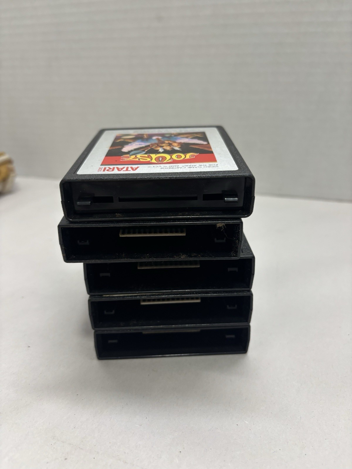 Vintage Atari 2600 Lot 5 Joust River Raid Freeway Laser Blast Karate Tested