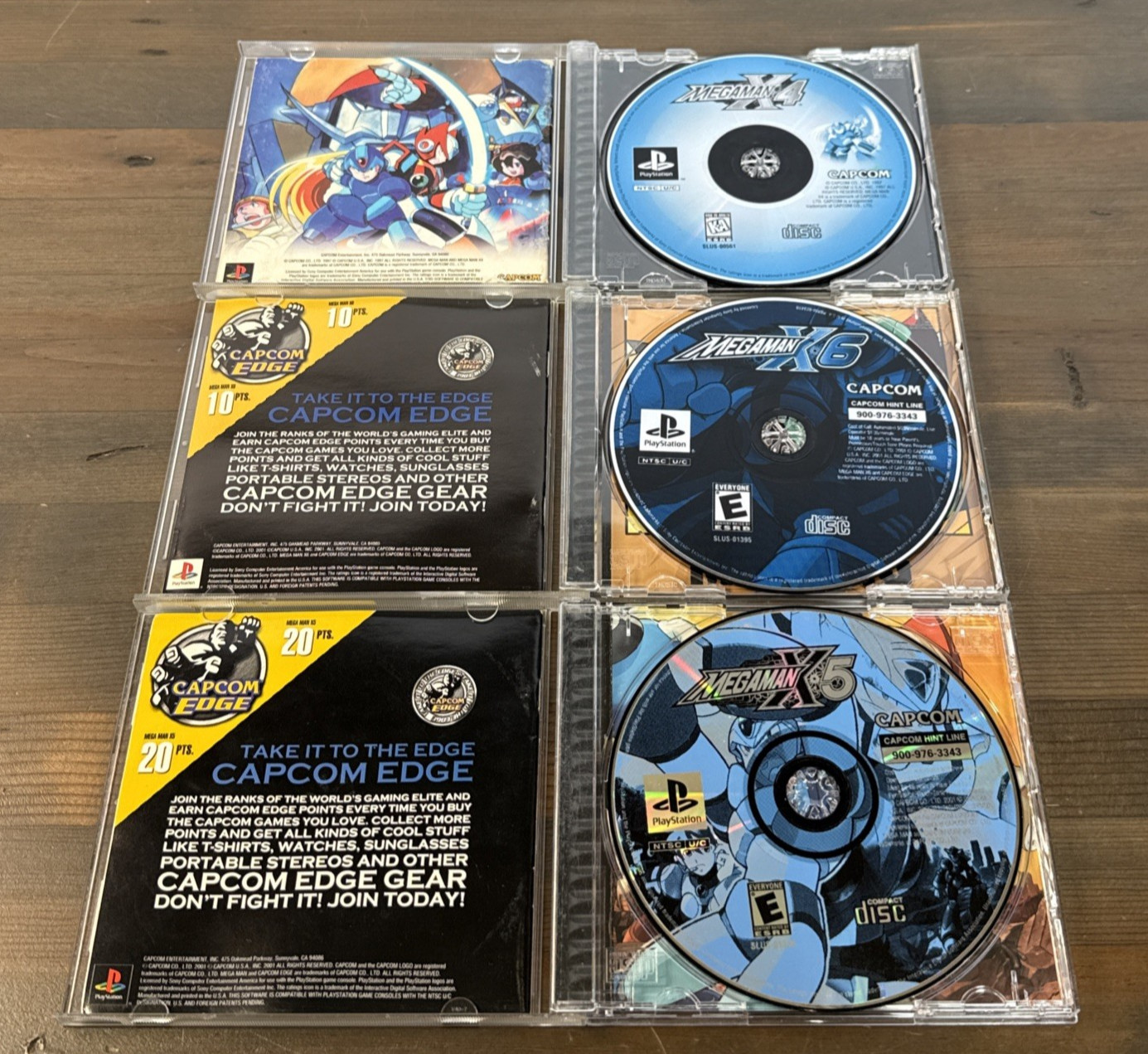 Mega Man X PS1 Collection Lot! MEGAMAN X4 MEGAMAN X5 & MEGAMAN X6 CIB w/ Manual