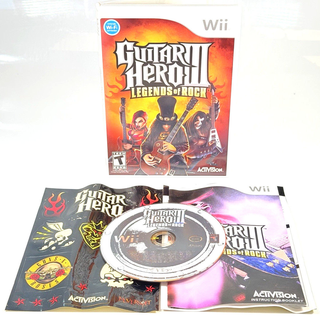[NINTENDO WII] Guitar Hero III: Legends of Rock Nintendo Wii 2007 Mint Condition