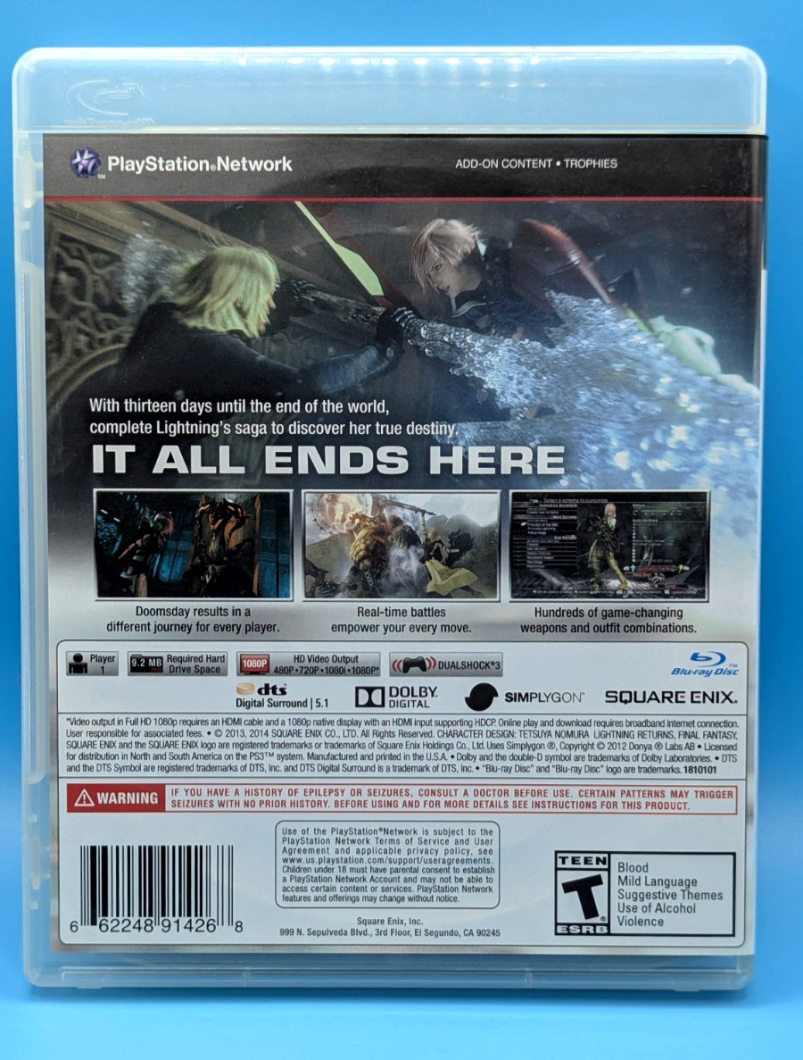 Final Fantasy XIII +Guide XIII-2 Novella Edition XIII-3 Returns PS3 Complete Set