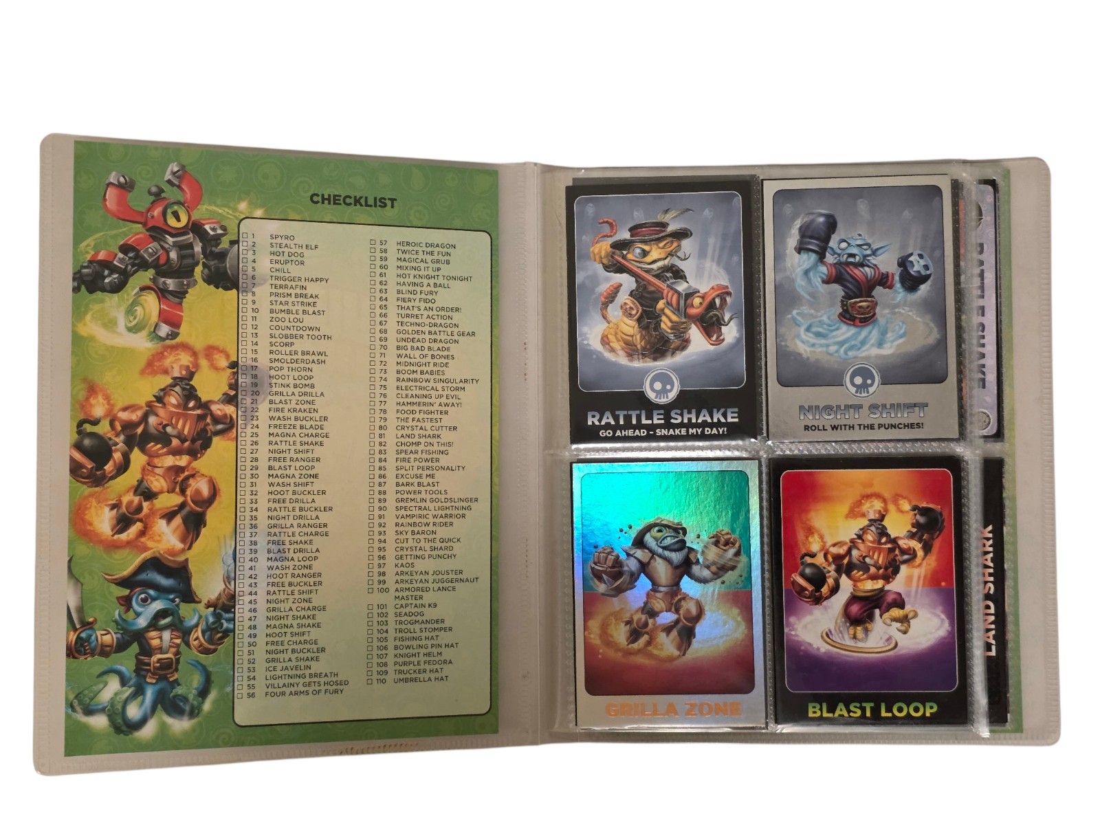 Skylanders SWAP FORCE Trading Card Album, with 109 Cards, FULL! 2012, 2013 Topps