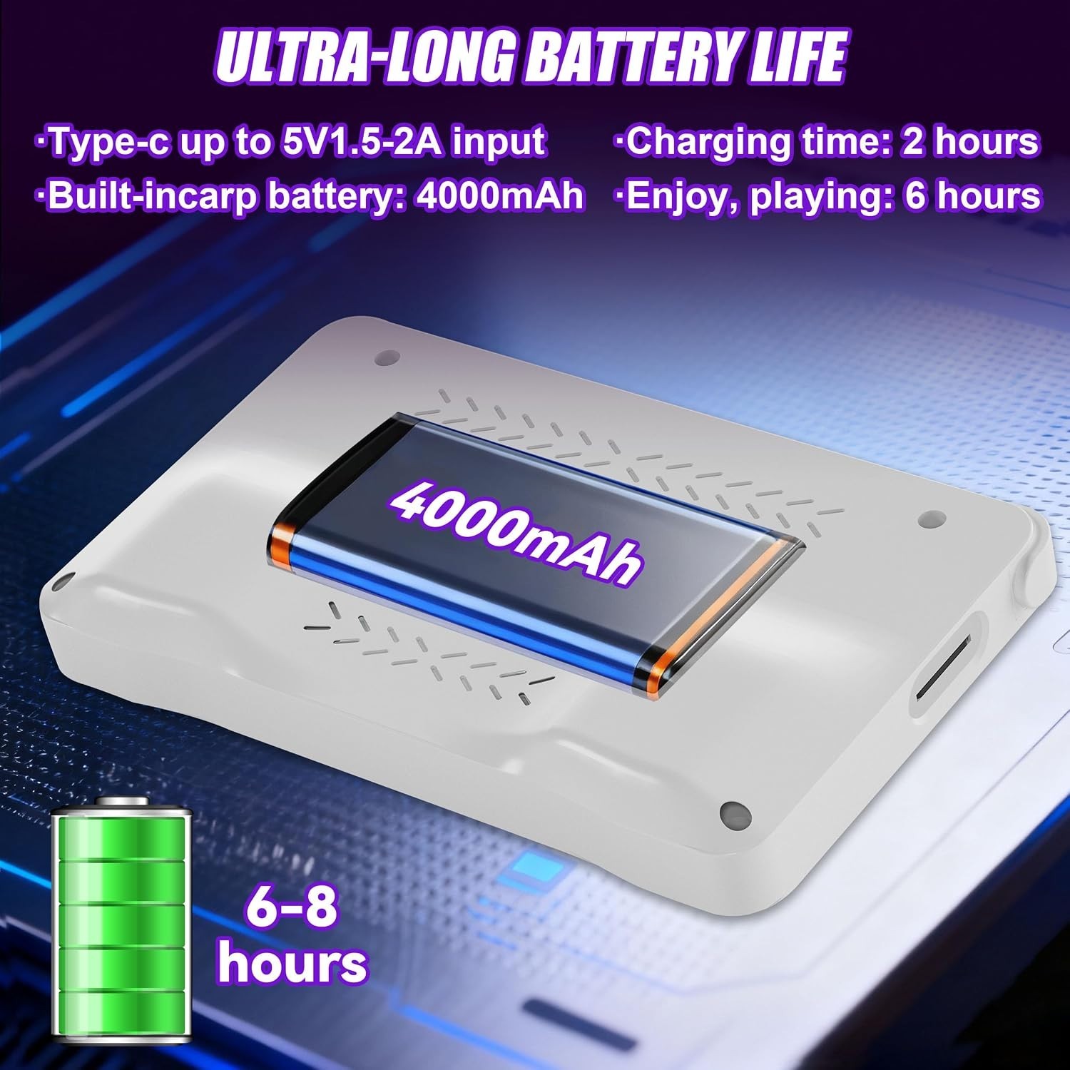 4.0-Inch Retro Game Console – 64GB Storage & WiFi Multiplayer Functionality