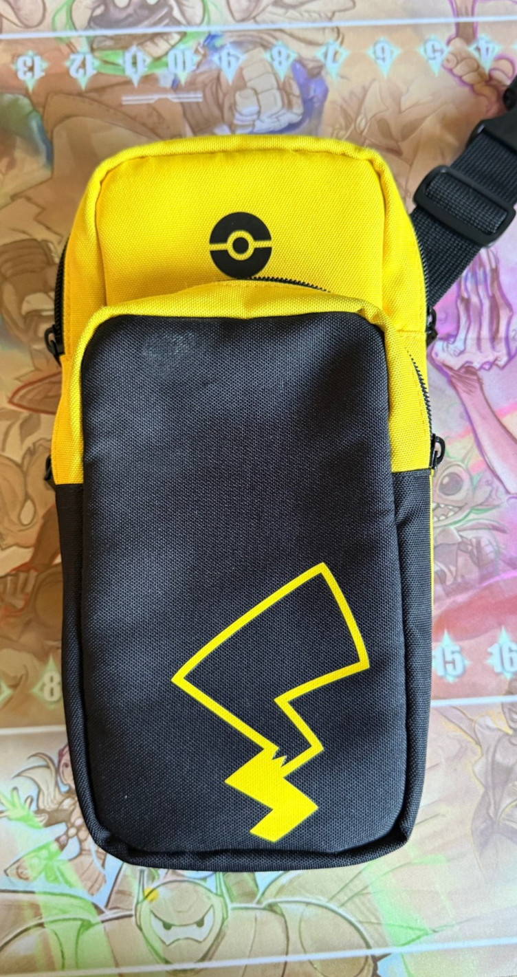 CRKD Nitro Deck+ Handheld Pro + swappable thumb sticks + Pokemon Travel Bag Hori