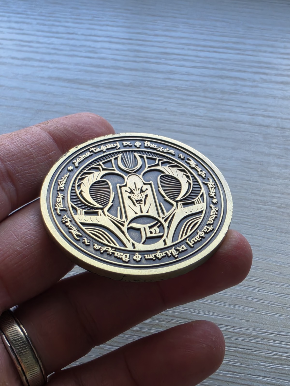DOOM Eternal Maykr Challenge Coin Medal Rare Bethesda Gear Store #101 Of 500