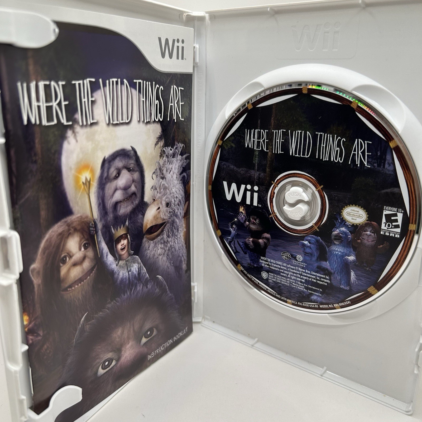 Where the Wild Things Are (Nintendo Wii, 2009) Preowned Tested Works