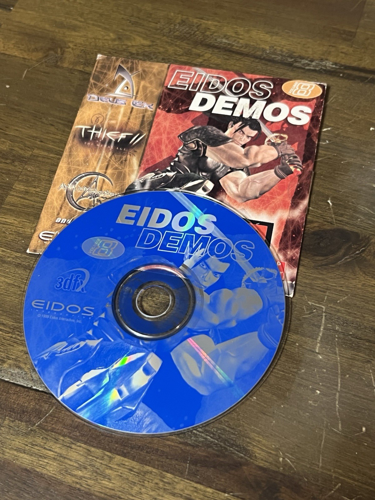 Eidos Eidos Demos Vol 18 PC Demo Disc w/ Sleeve Daikatana Thief Tomb Raider 1999