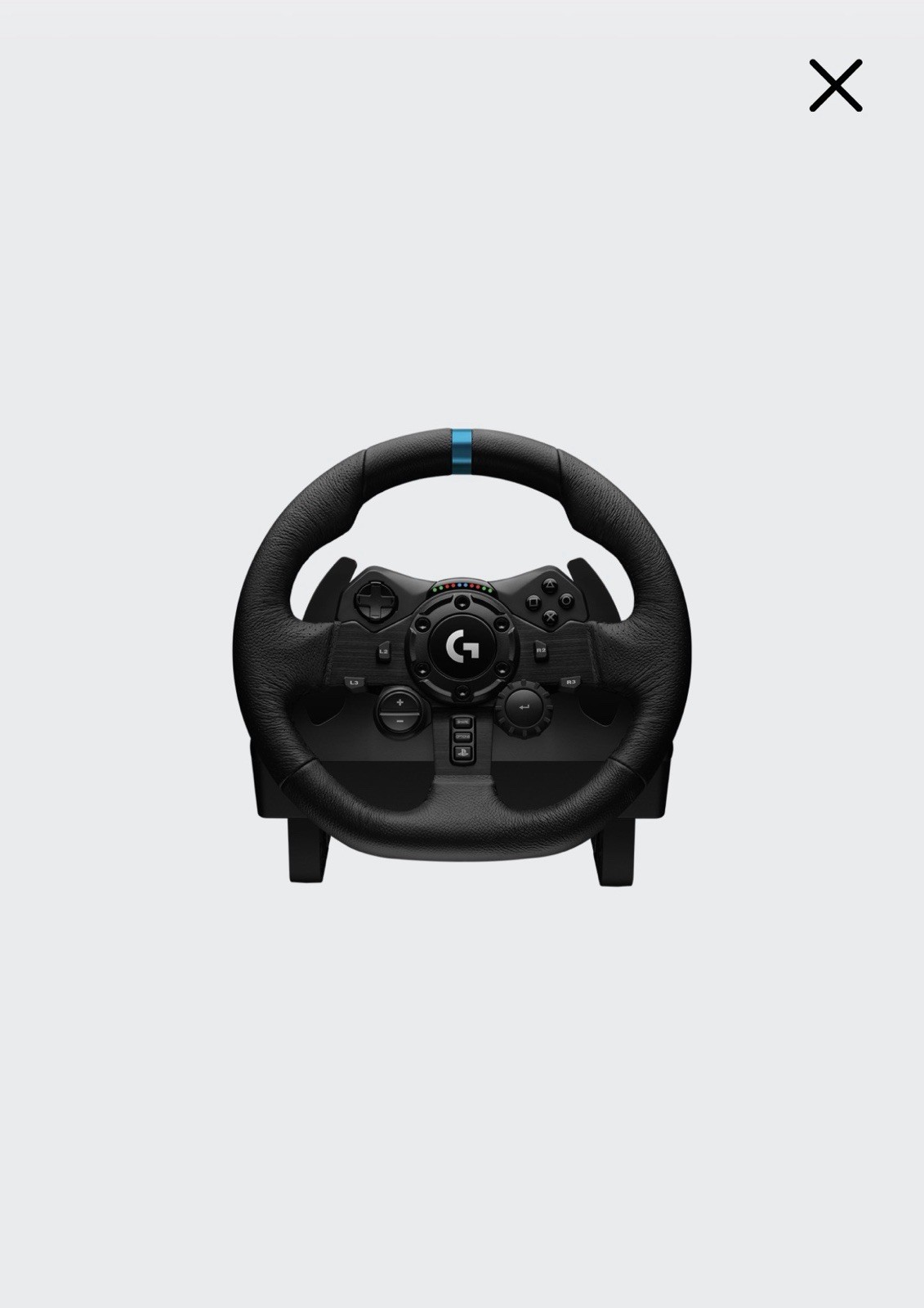 Logitech G923 Racing Wheel and Pedals – Black