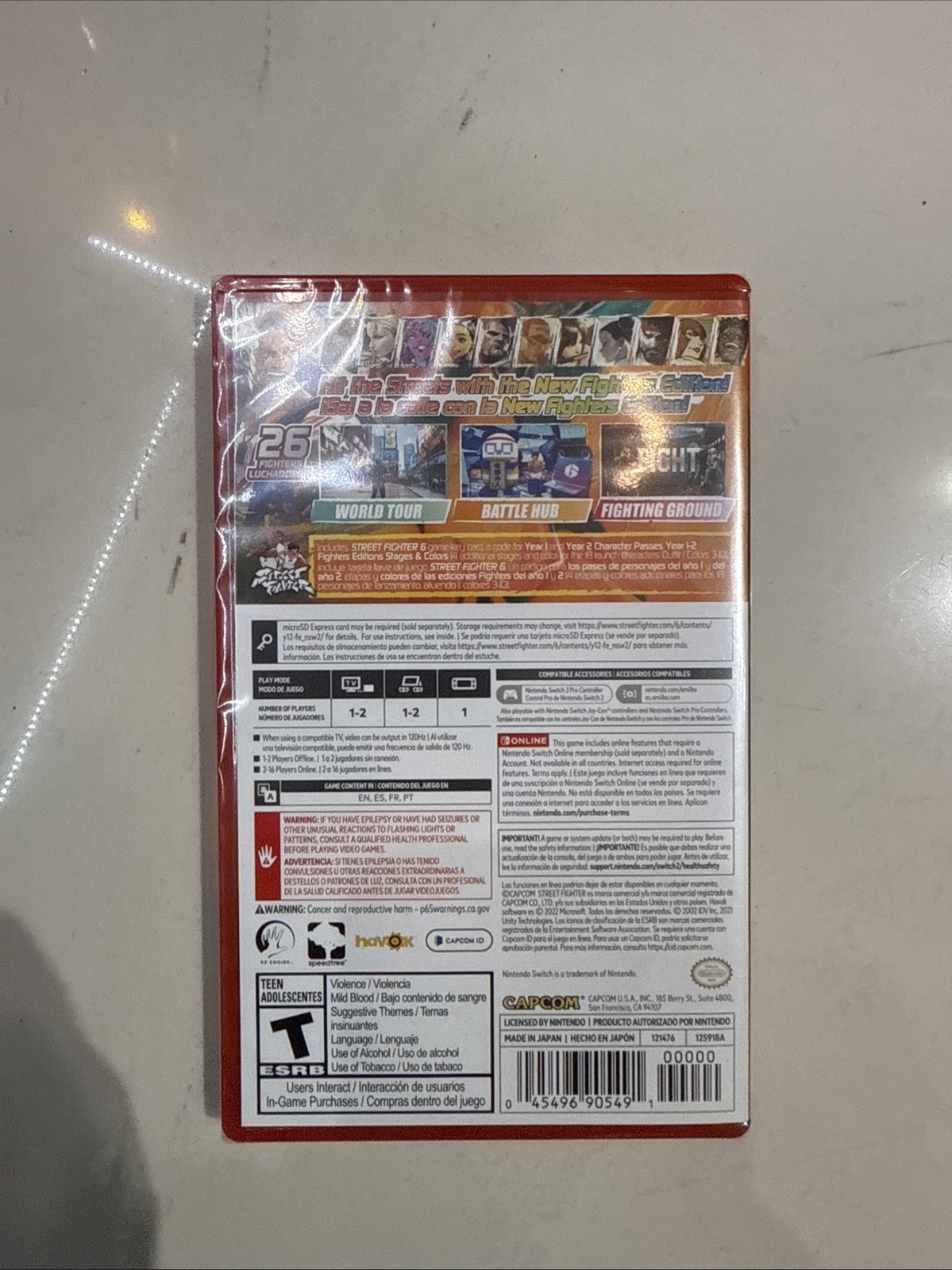 Street Fighter 6 Year 1-2 Fighters Edition Switch 2 NEW SEALED In Hand