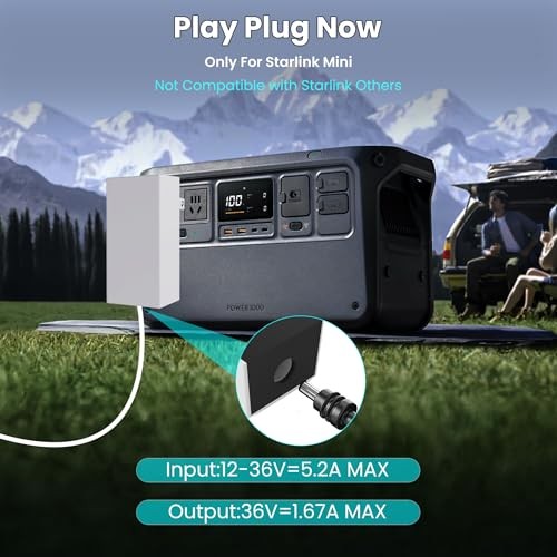 Starlink Mini Charger 60W AC Adapter – 30V 2A Output Charging Wall Plug,