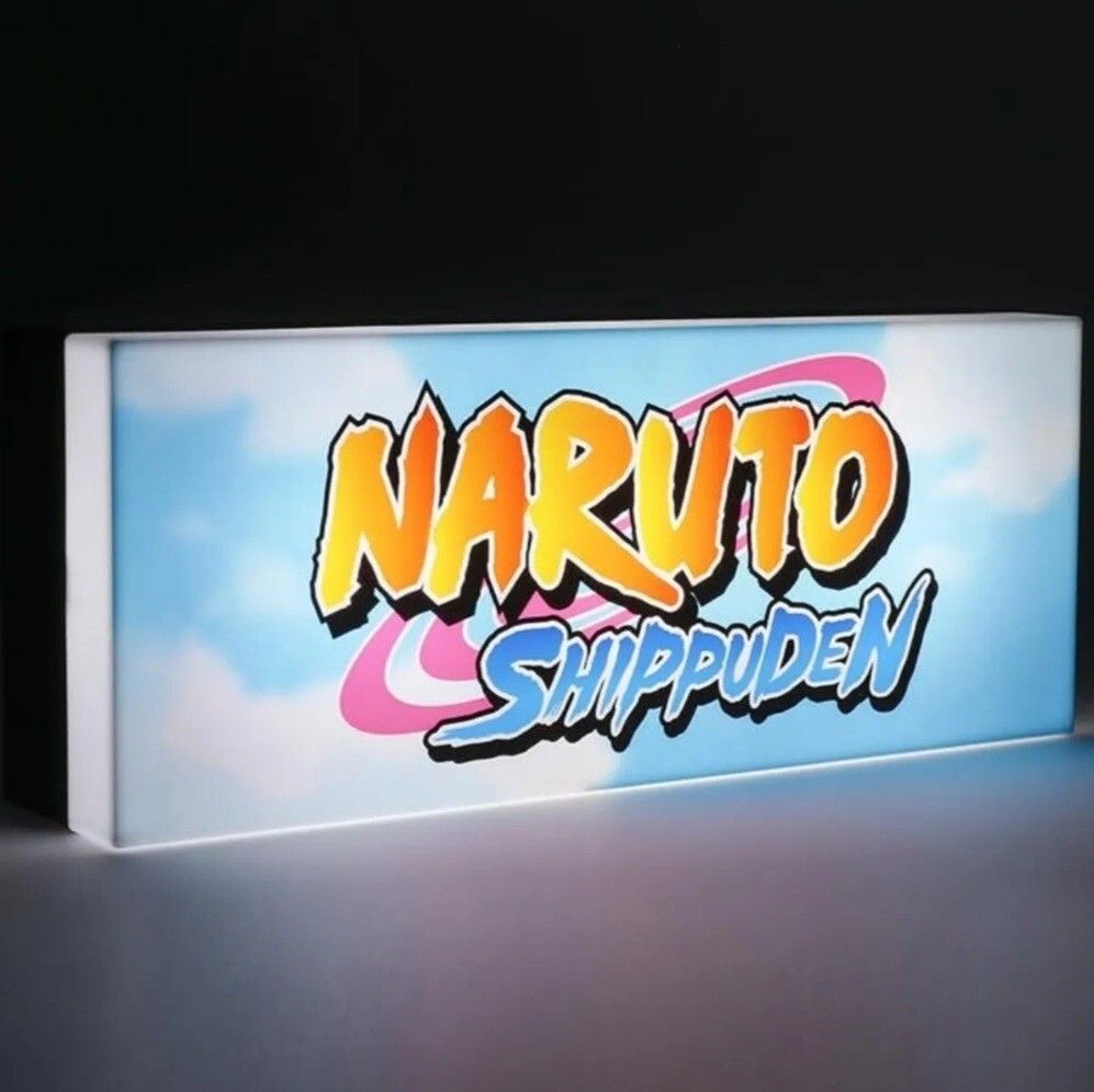 Paladone Naruto Shippuden Light Up Logo Sign 12” USB & Battery Powered
