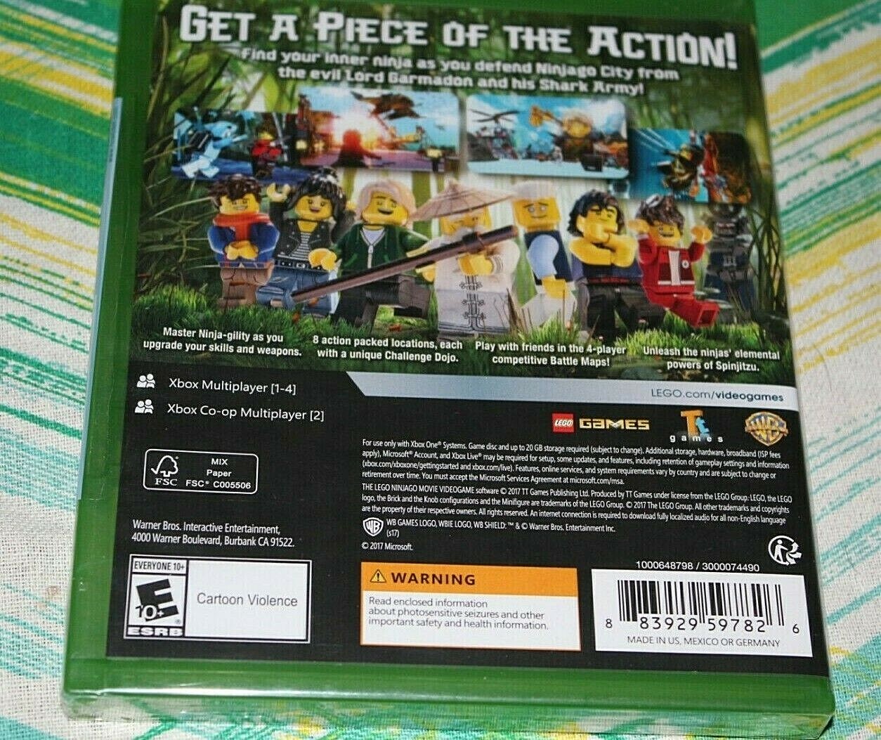 New Lego Ninjago Microsoft Xbox One Factory Sealed w Manual -HHX-9