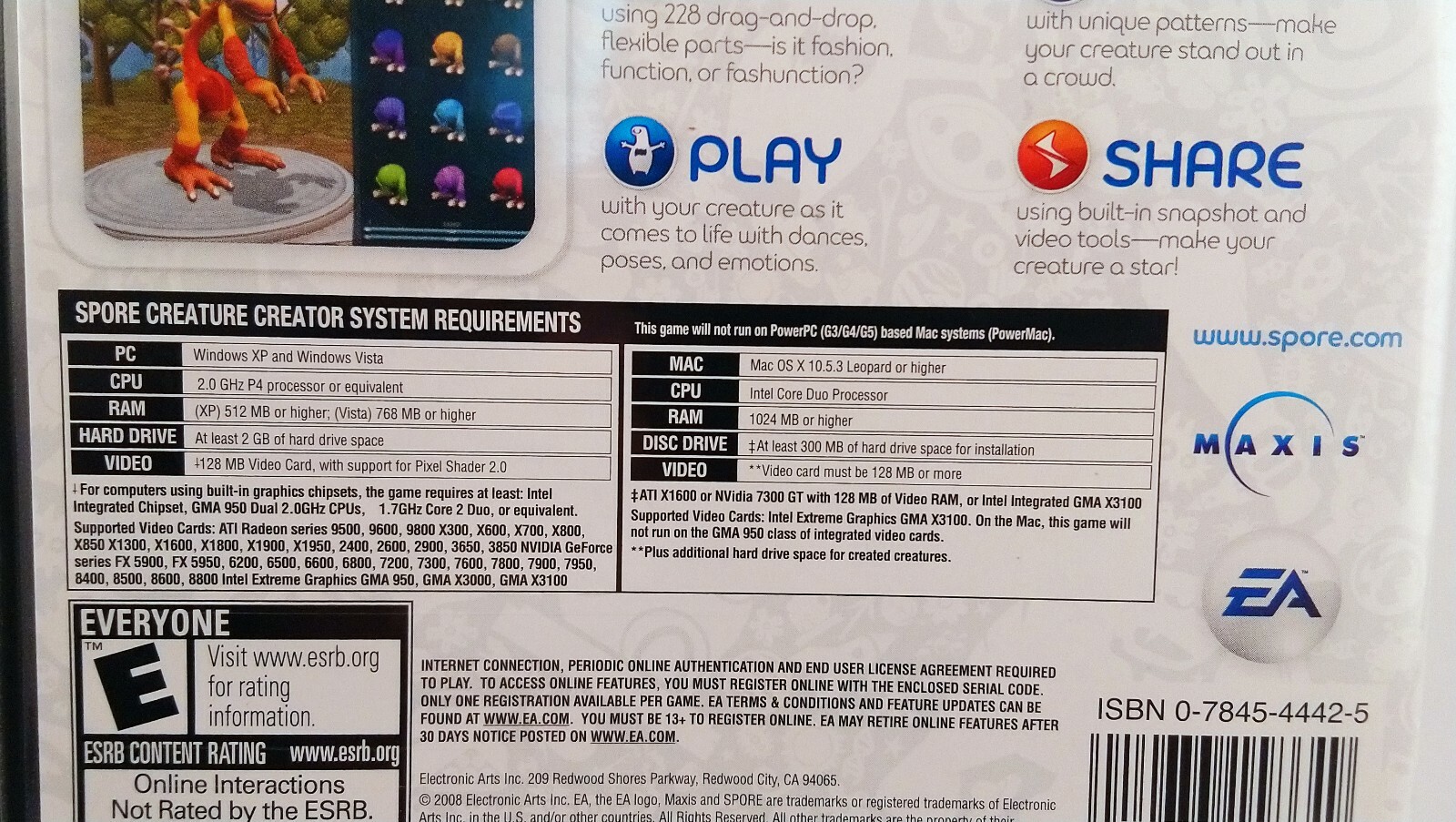 Spore Creature Creator (Windows/Mac, 2008)