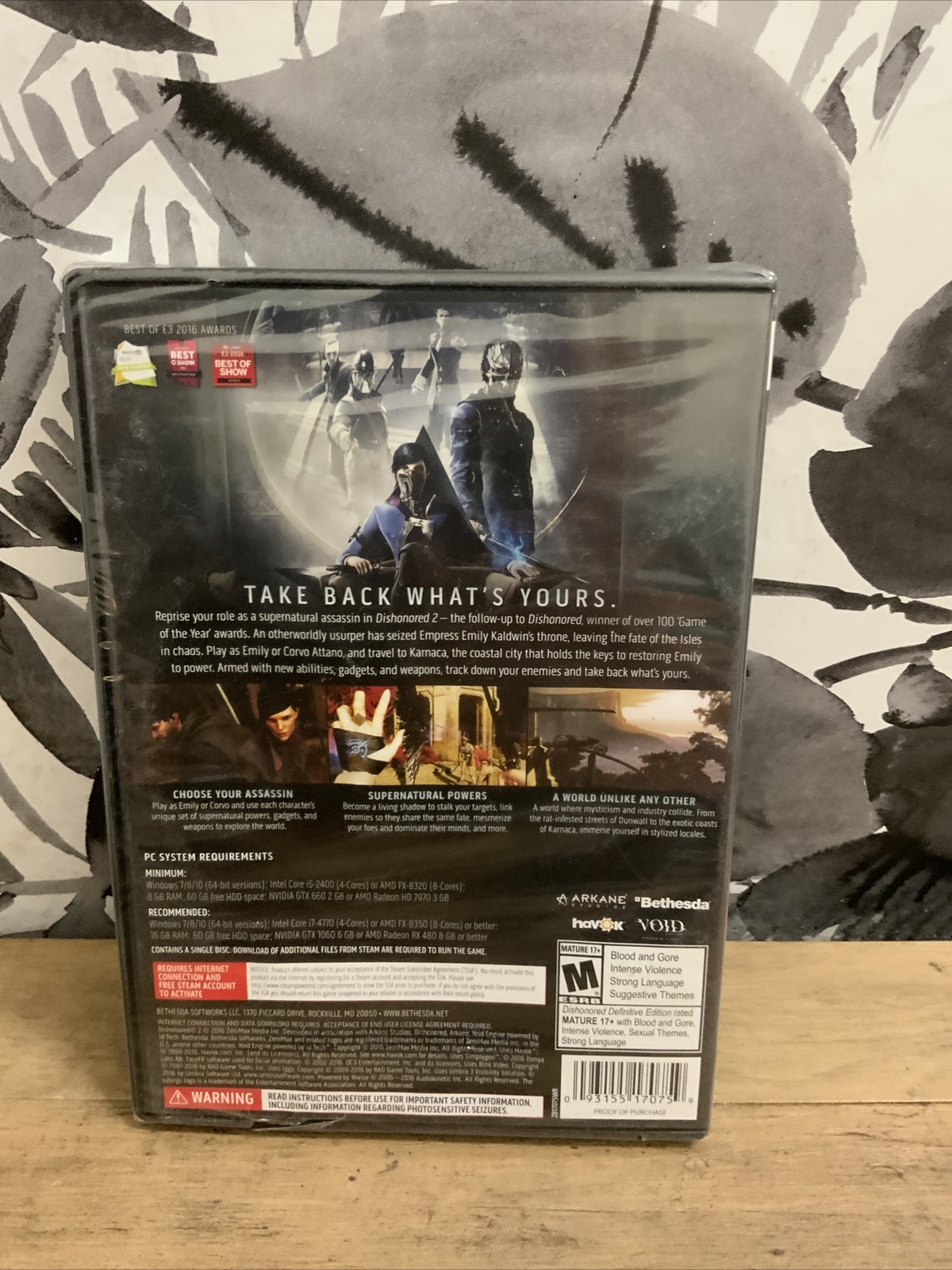🔰 Dishonored 2 – PC GAME/DVD-ROOM SOFTWARE Limited Edition