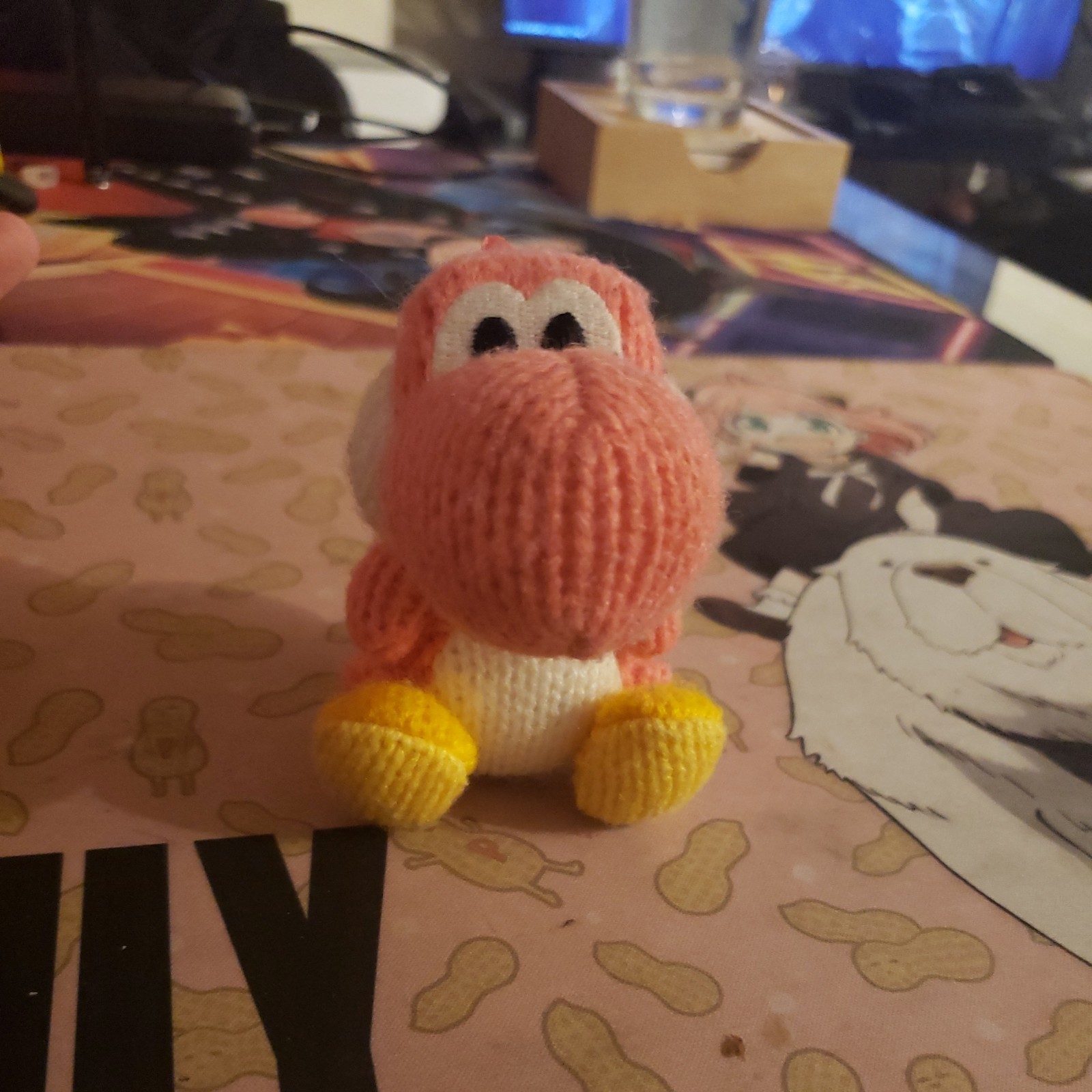 Nintendo Amiibo Pink Yarn Yoshi Yarn Figure Yoshi’s Woolly World 2015 Nintendo