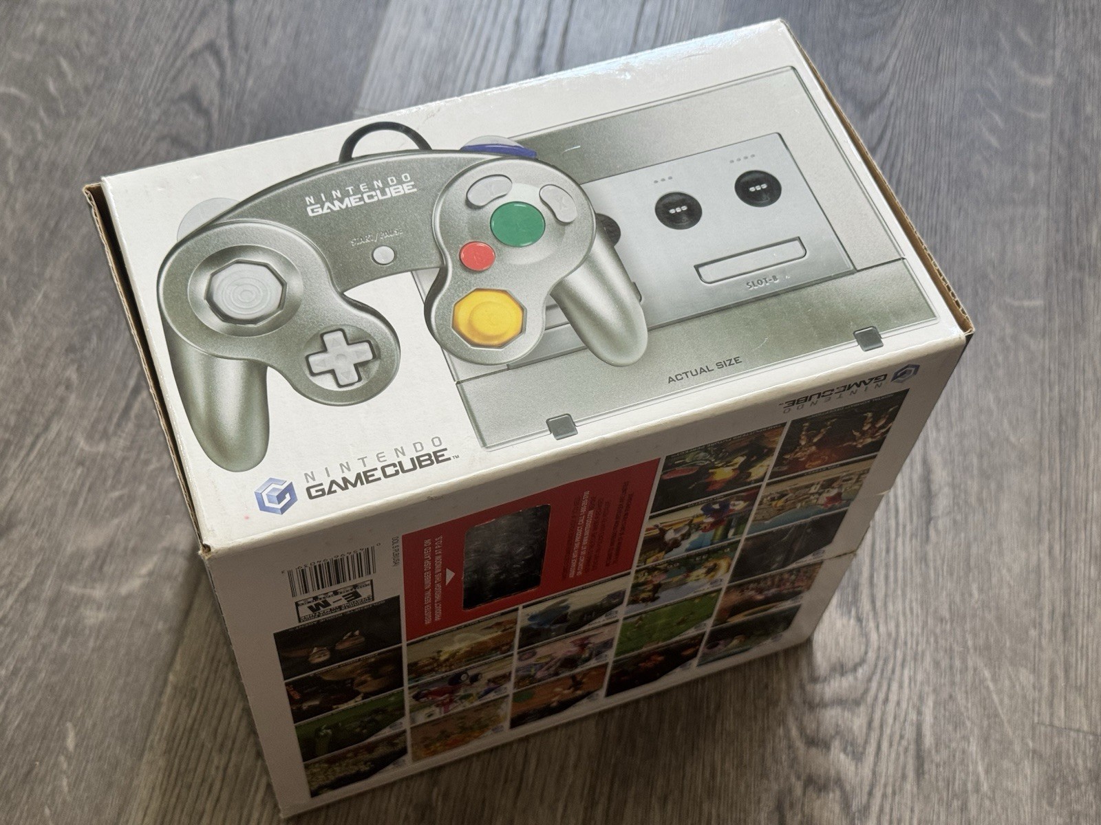 Nintendo GameCube Platinum Bundle with Original Box + Super Mario Sunshine NICE!