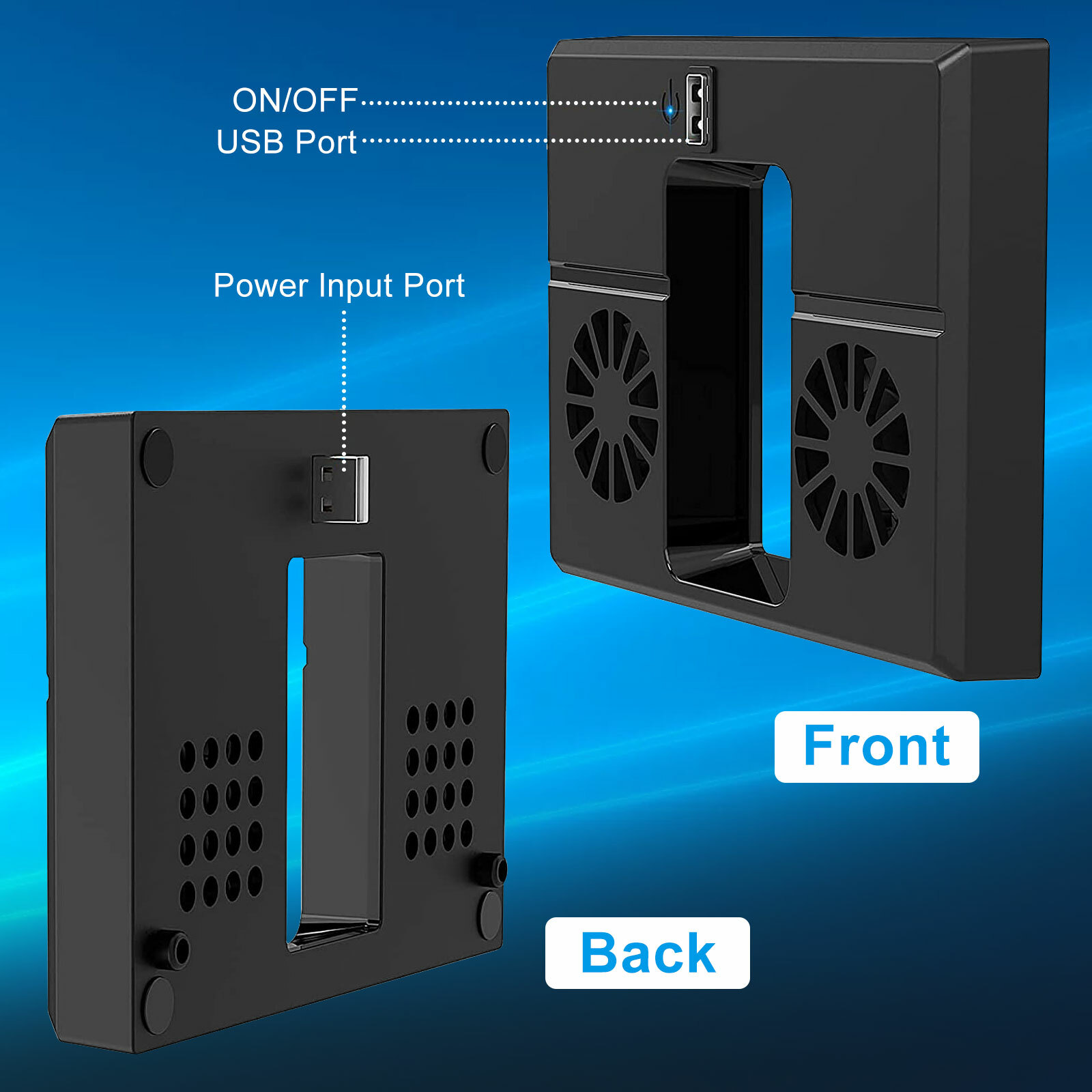USB Vertical Cooling Fan External Cooler Accessories for Xbox Series X Console