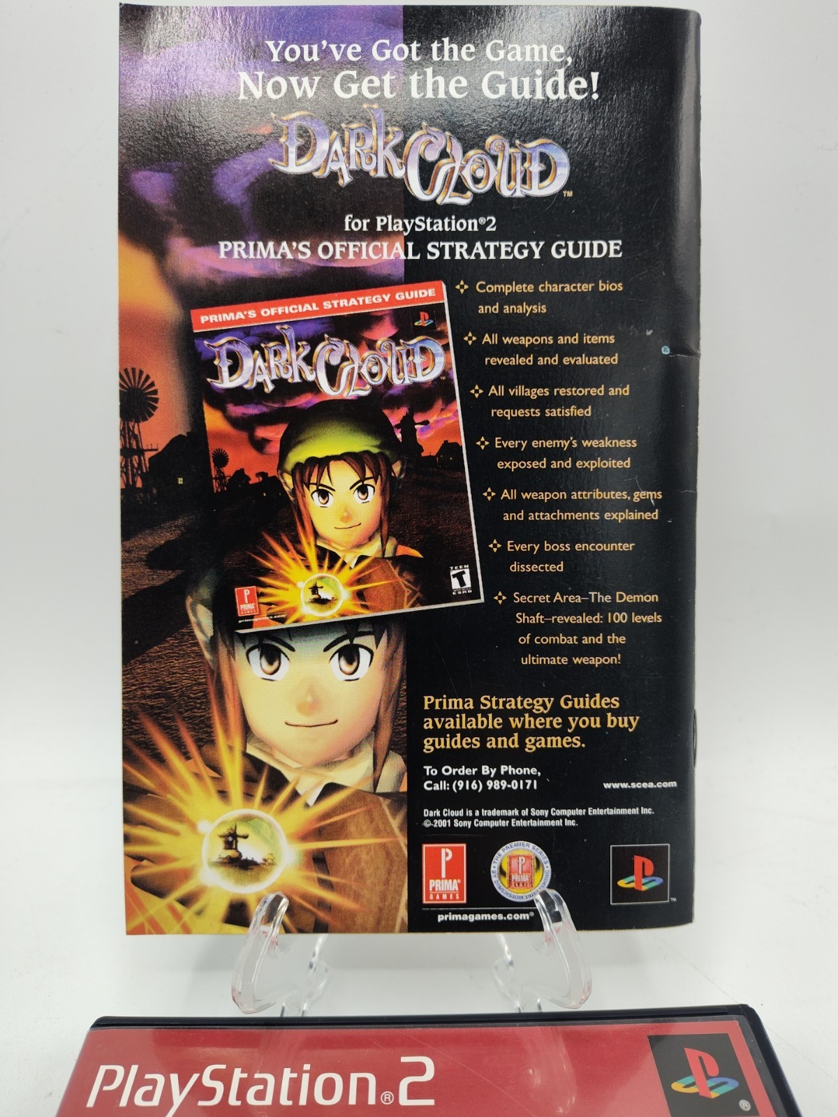 Dark Cloud (PlayStation 2 PS2, 2001) *CIB w/ Reg Card* Great Condition* Tested!