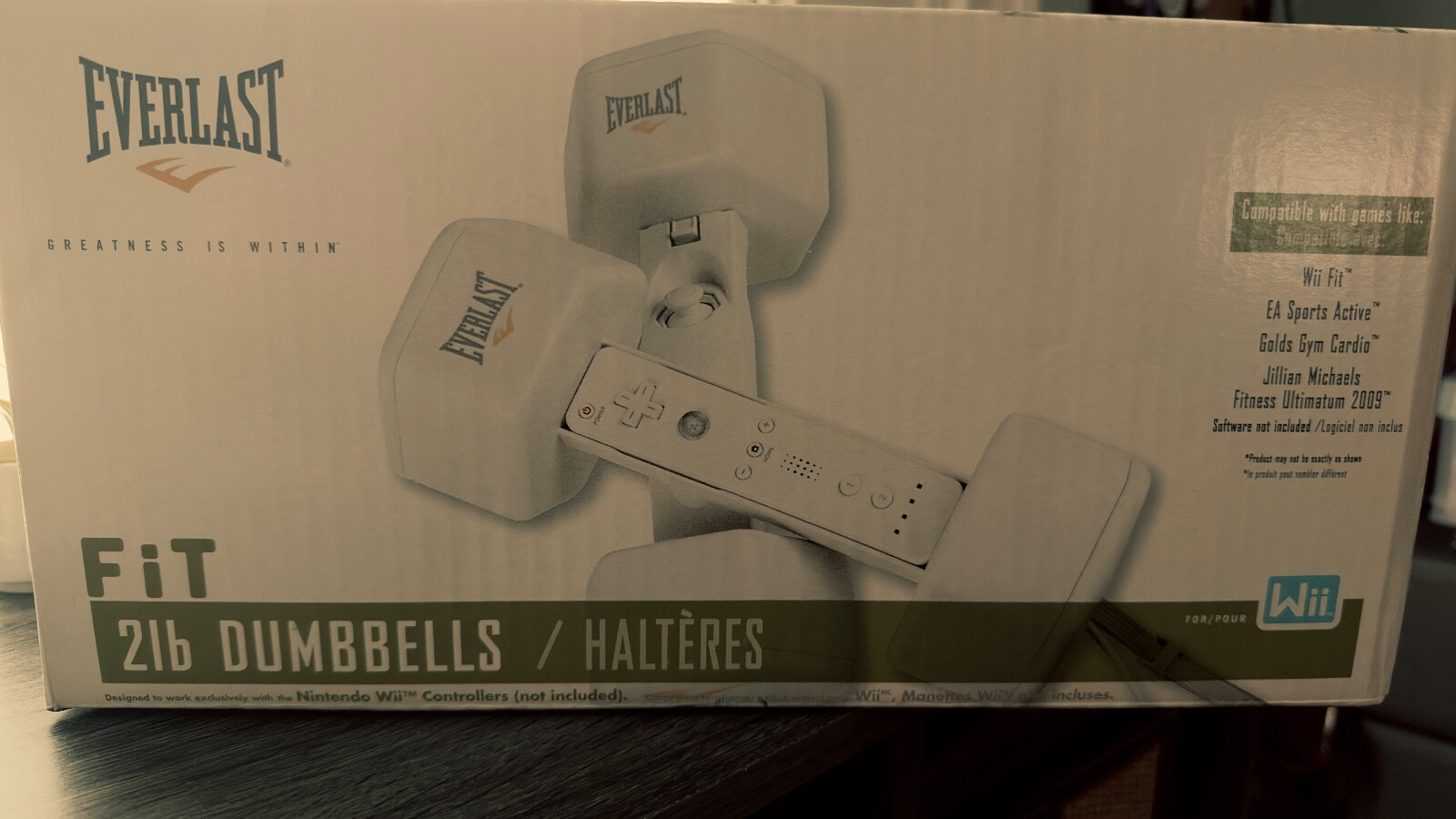 Wii Fit Everlast 2 lbs Dumbbells 