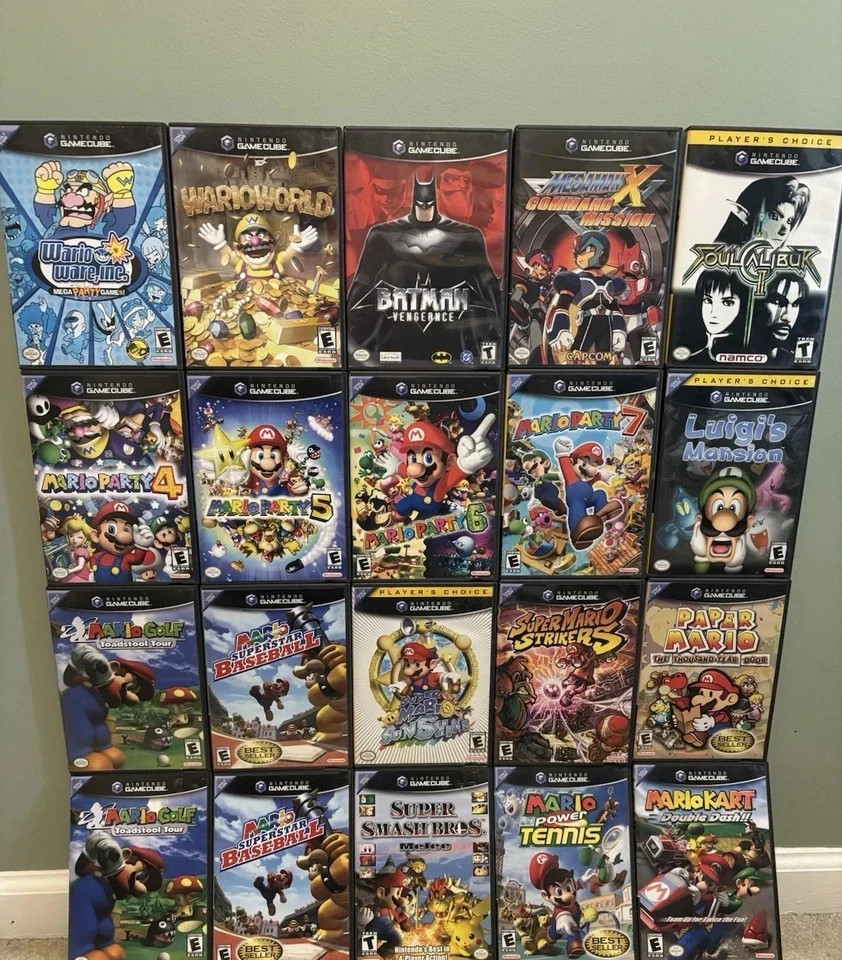 Nintendo Gamecube Game Instructions Manual Booklet – Pick & Choose Letters #A-L