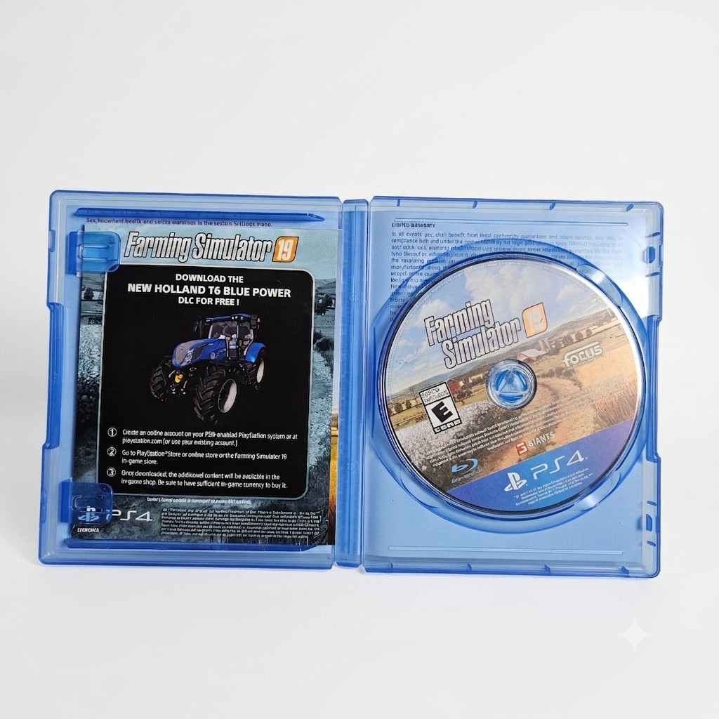 Farming Simulator 19 (PS4, 2018) Complete CIB Untested Disc Case Manual