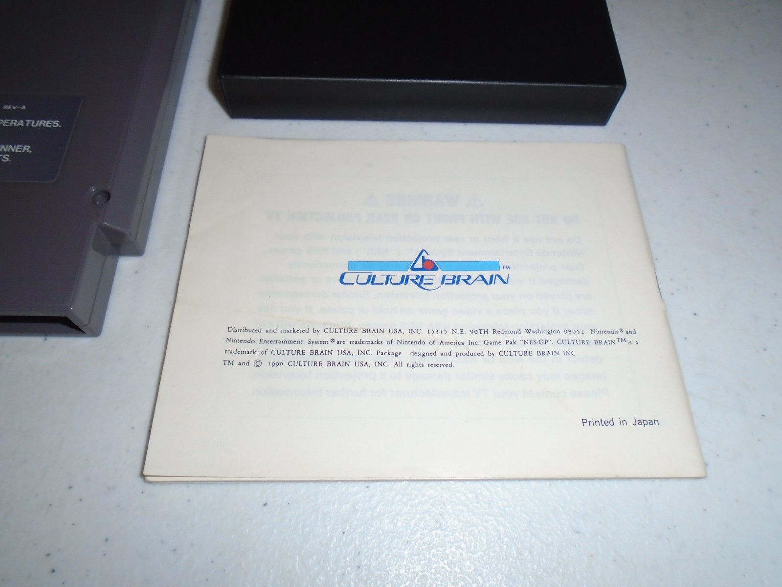 Flying Warriors by Culture Brain ☆☆ Authentic CIB Complete Nintendo NES game