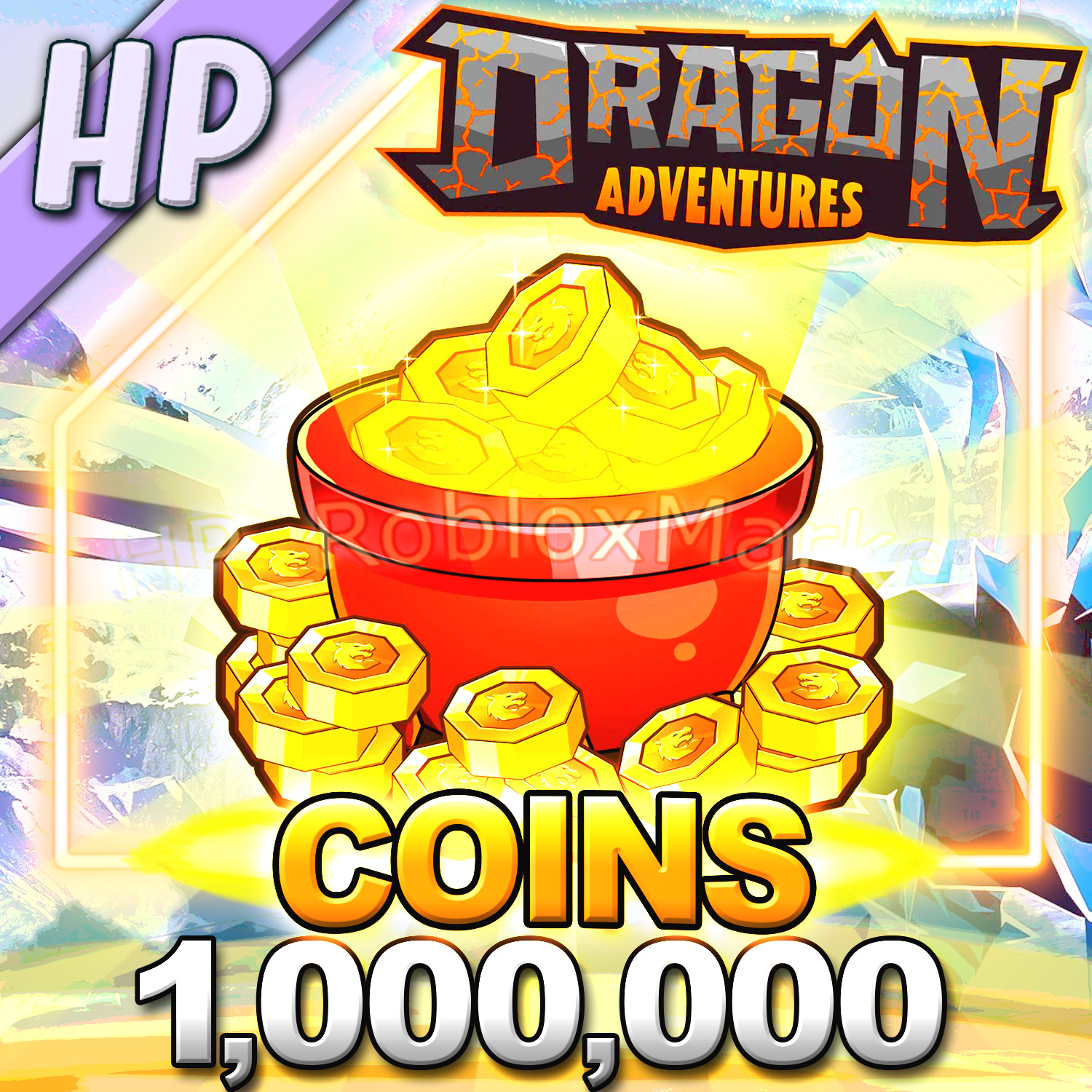 DRAGON ADVENTURES 🐲🪙 Coins 1M – 100M [⚡FASTEST DELIVERY⚡] DA million