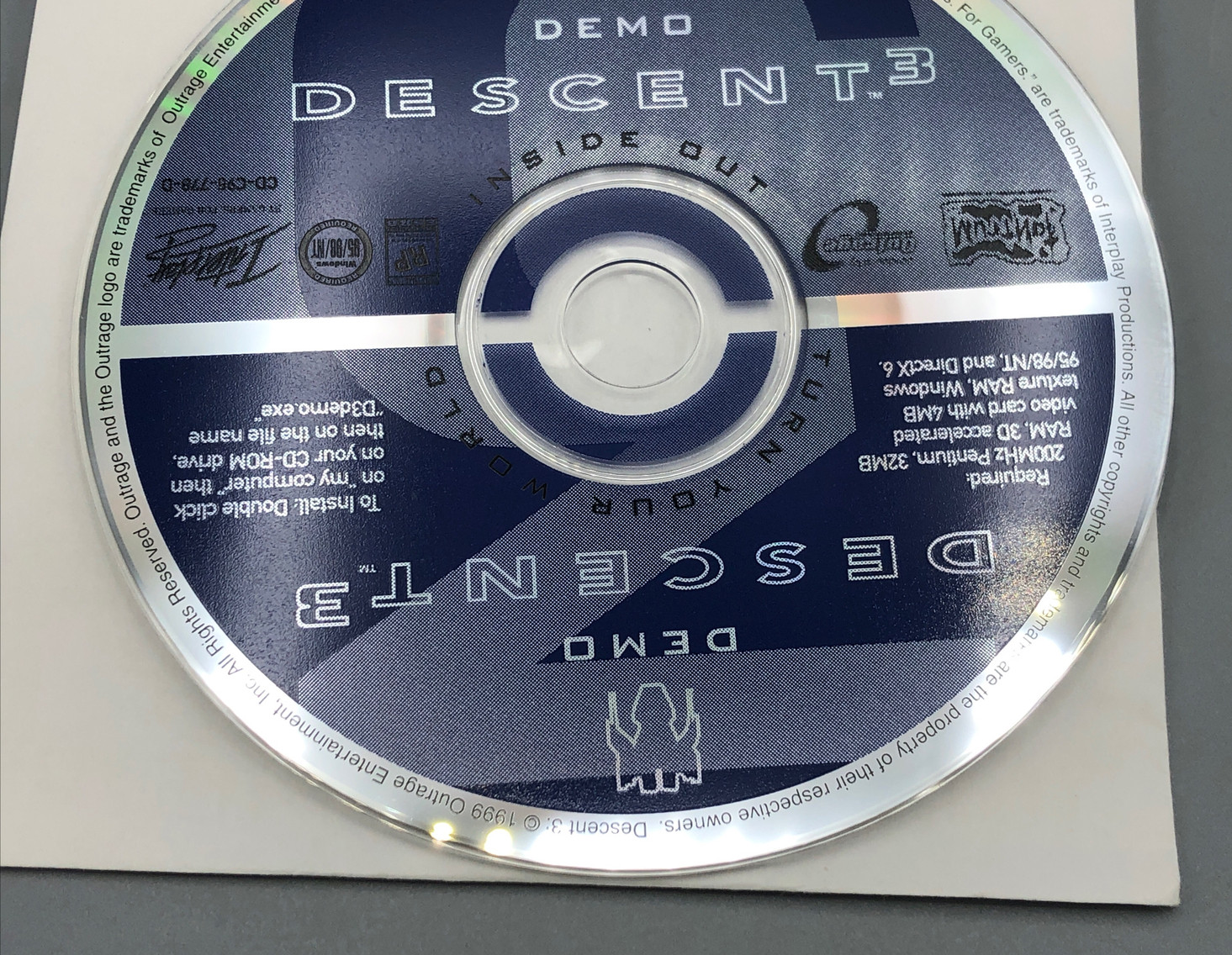 Demo Descent 3 CD Rom Clean