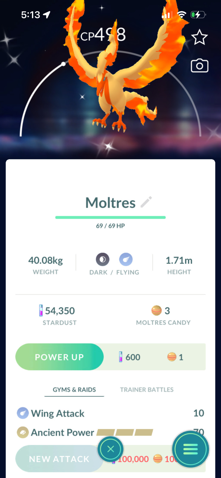 Shiny Galarian Moltres | Pokémon GO | Mini PTC