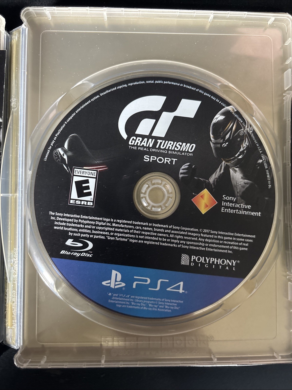 Gran Turismo Sport Steel Book Limited Edition Sony PlayStation 4 PS4 VR CIB