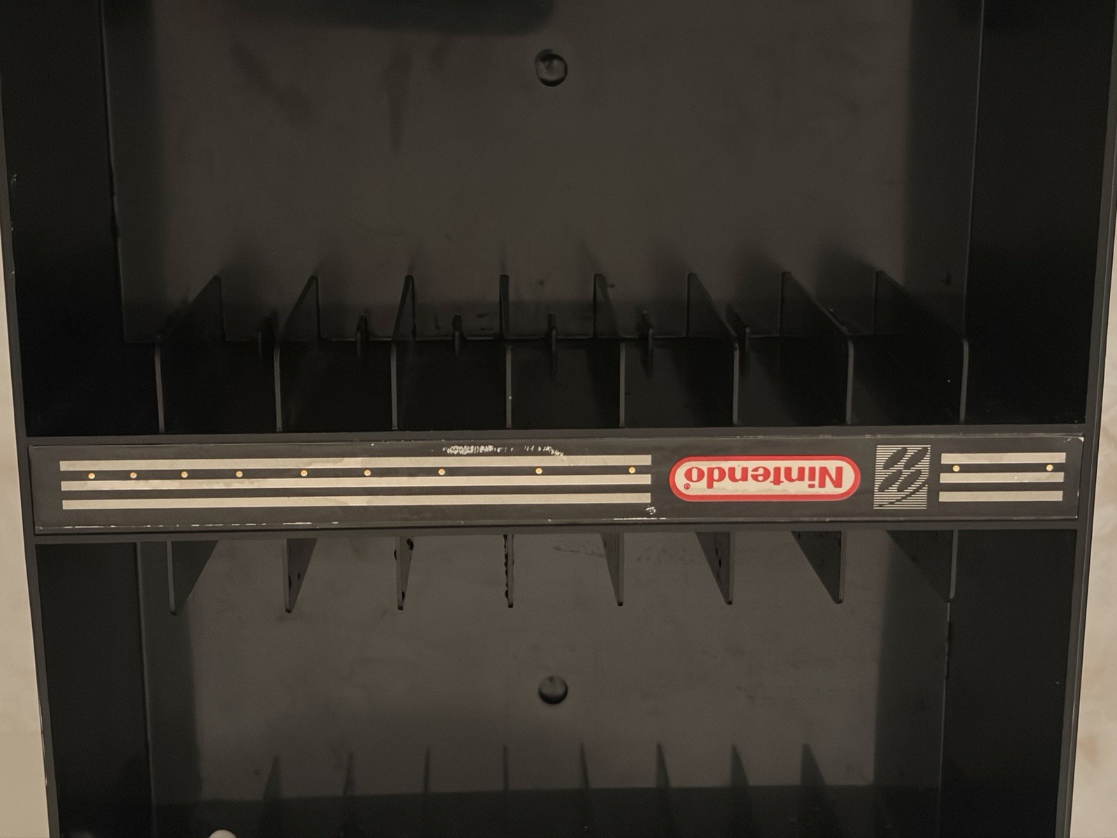 Super Nintendo SNES Game Cartridge Storage Rack Shelf Holder Vintage 1993