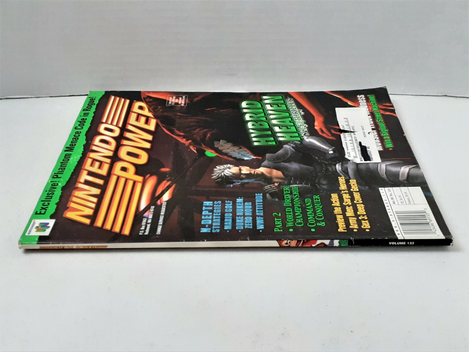 Nintendo Power Magazine Vol 123 Hybrid Heaven 1999 w/ Comic & Supercross Poster