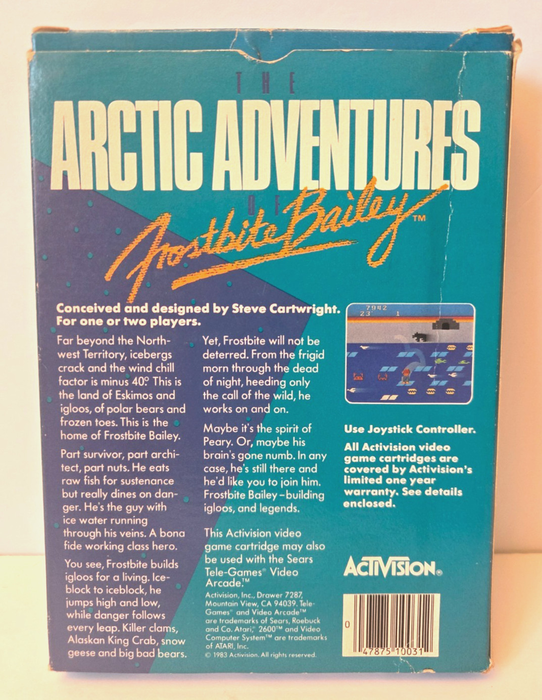 Frostbite (Atari 2600, 1983) Activision Box & Game Only No Manual TESTED & WORKS